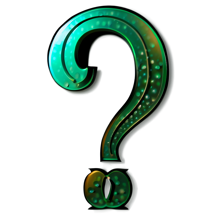 Premium Riddler Question Mark Png Mkq9 PNG image