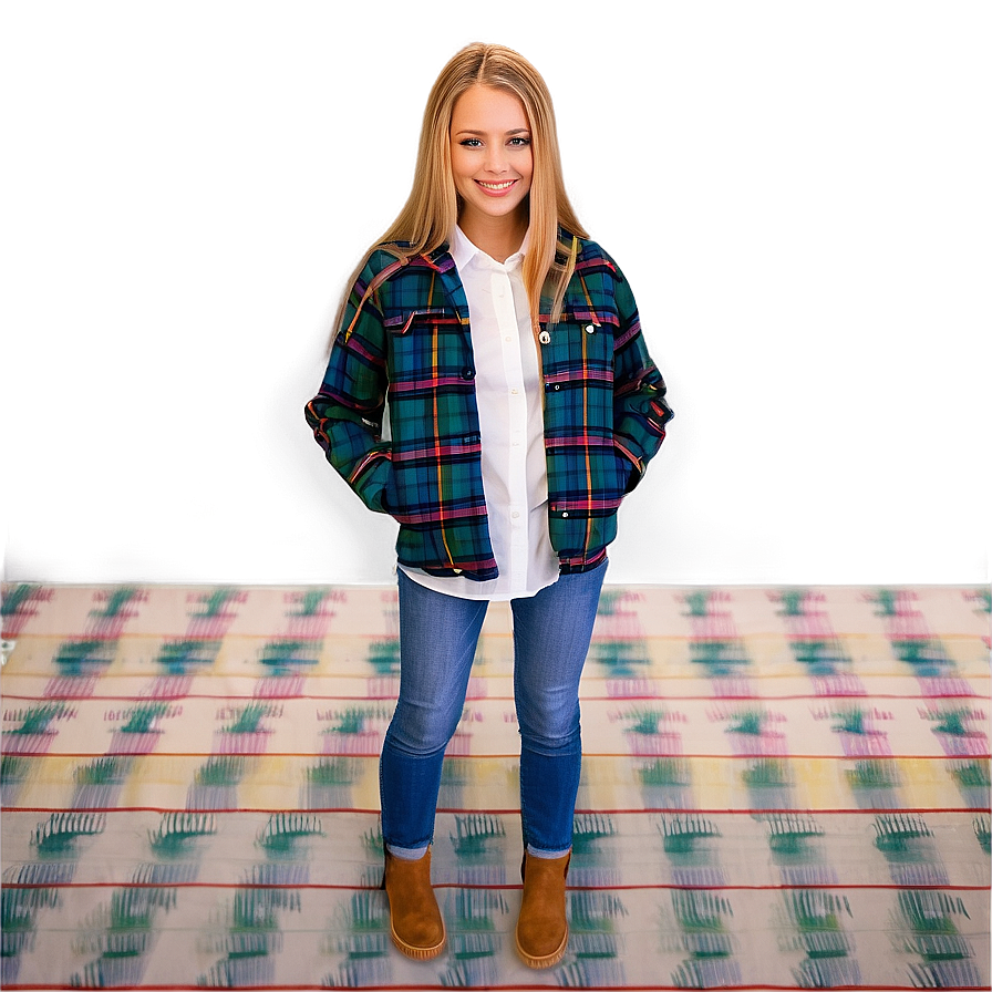 Preppy School Plaid Png Wop77 PNG image