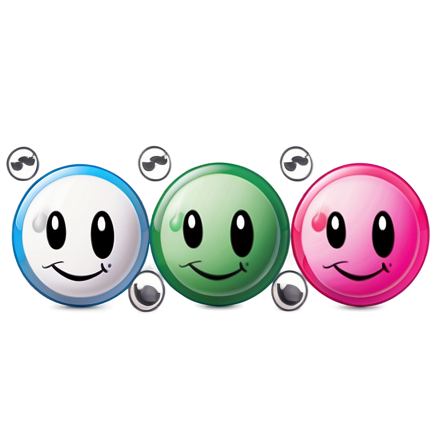 Preppy Smiley Face Emoji Png 06202024 PNG image