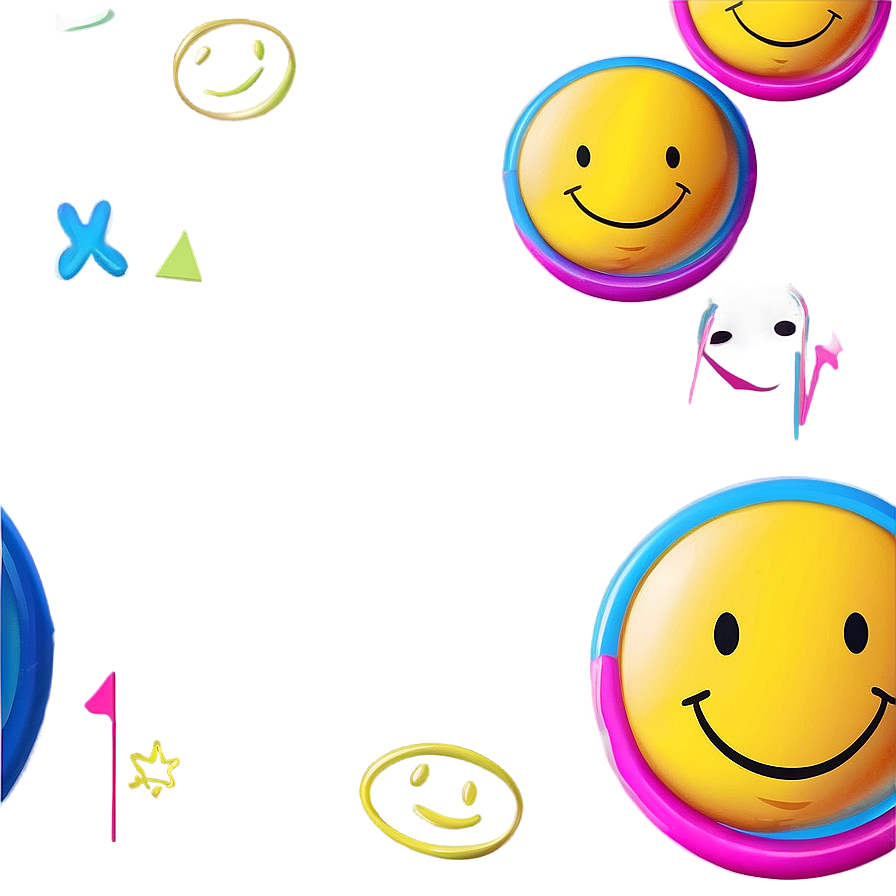 Preppy Smiley Face For Wallpaper Png Hbp99 PNG image