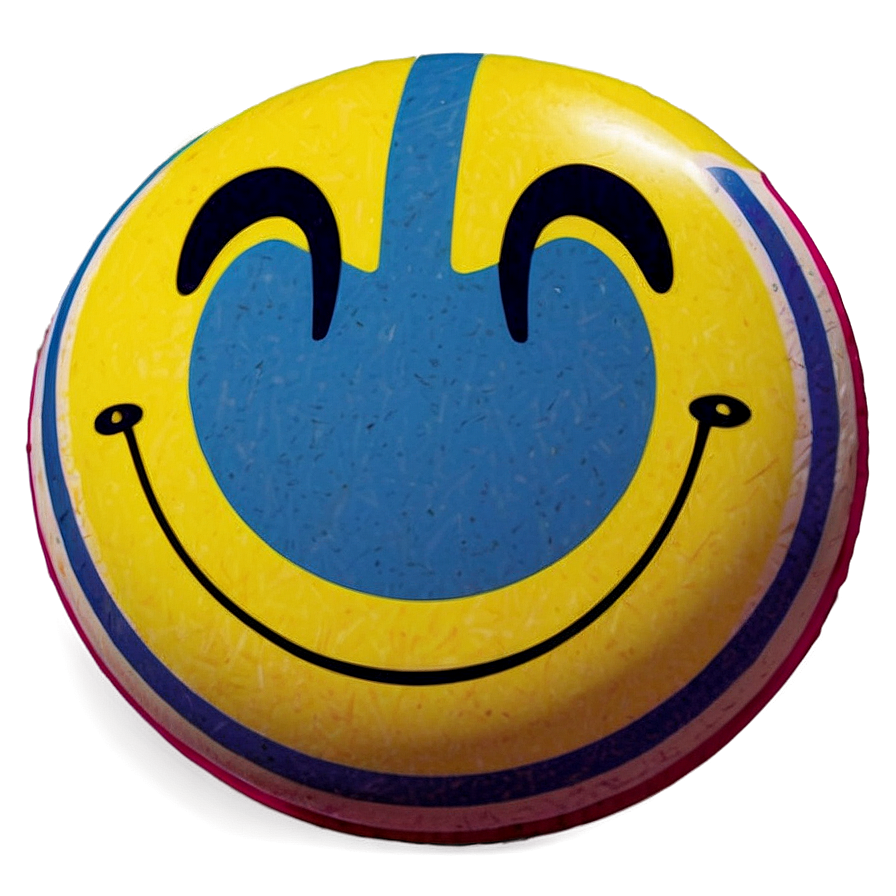 Preppy Smiley Face With Stripes Png 06202024 PNG image