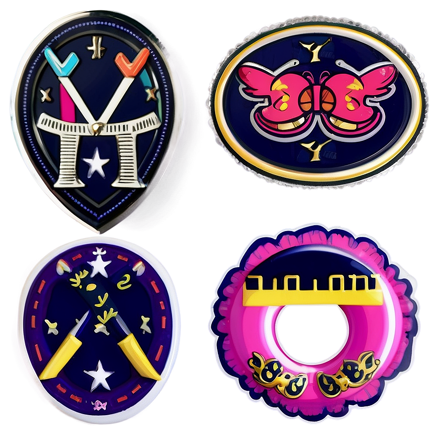 Preppy Stickers C PNG image