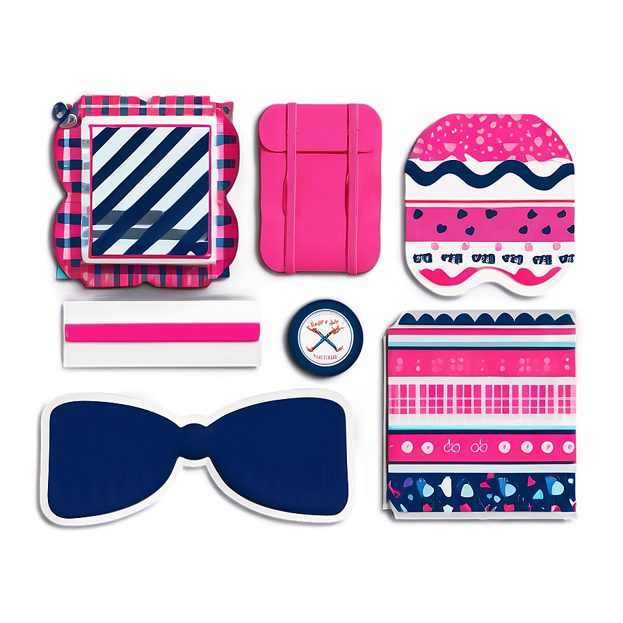 Preppy Stickers Essentials Kit Png Dba PNG image