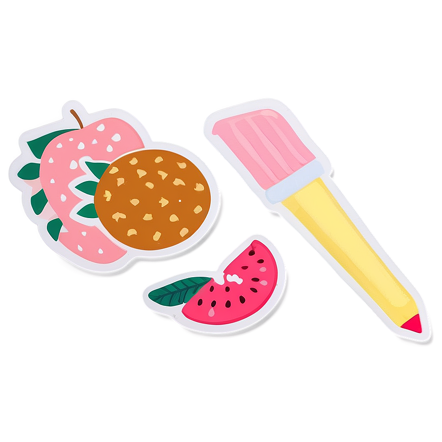 Preppy Stickers For Stationery Lovers Png Qpq PNG image