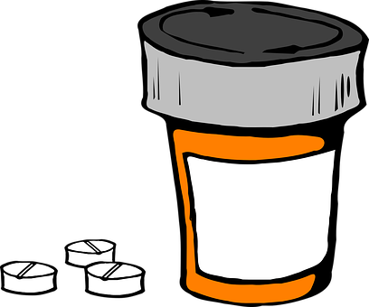 Prescription Medicine Bottleand Pills PNG image