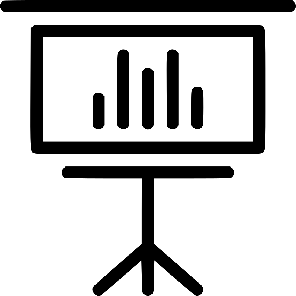 Presentation Chart Board Icon PNG image