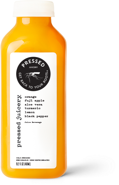 Pressed Orange Juice Bottle PNG image