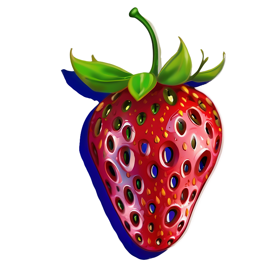 Pretty Strawberry Sketch Png 06252024 PNG image