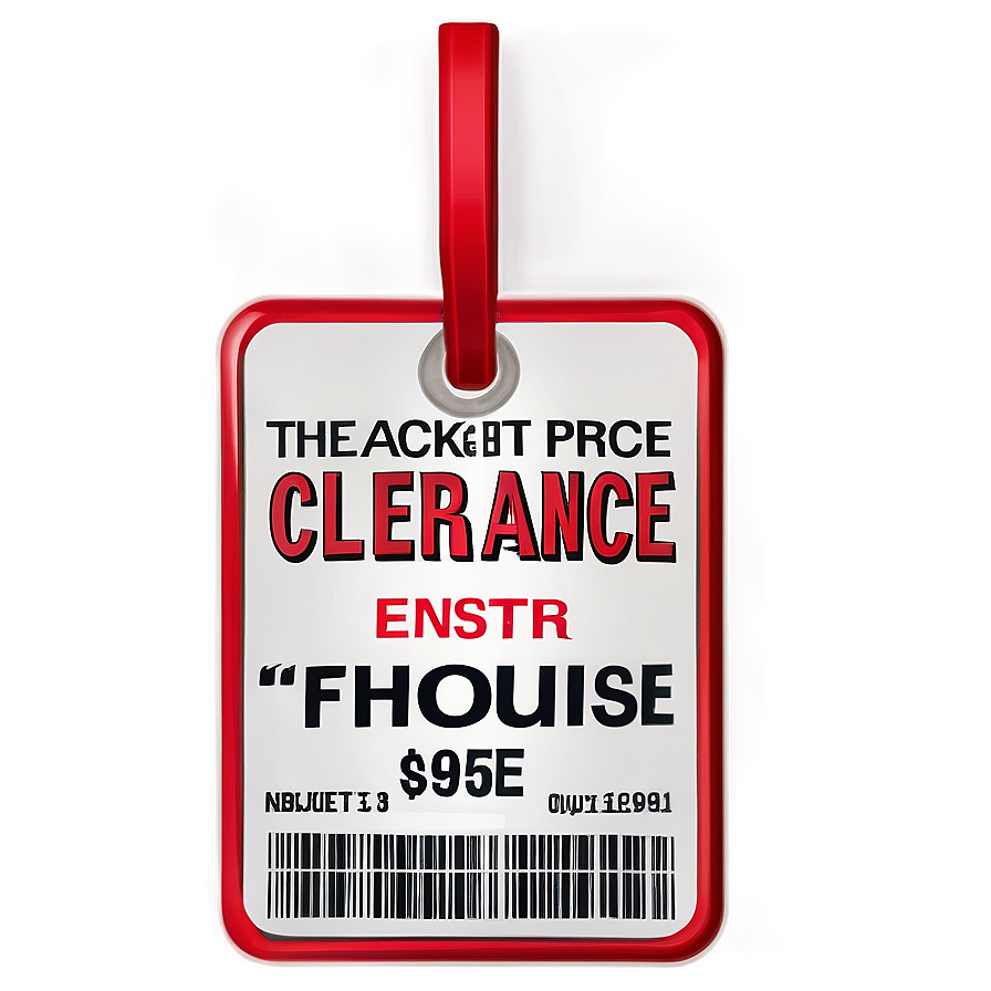 Price Tag For Clearance Png 70 PNG image