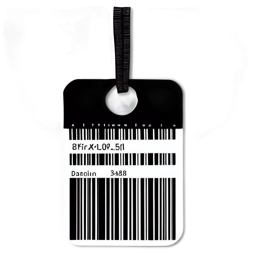 Price Tag With Barcode Png Bgt79 PNG image