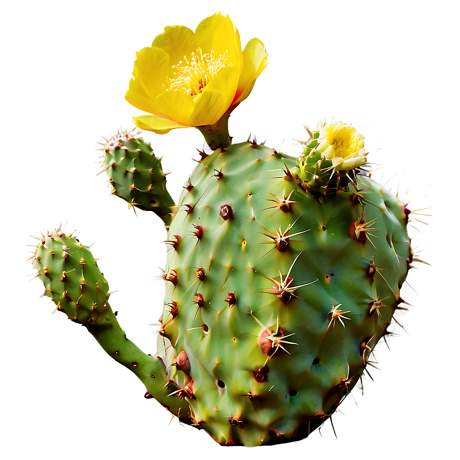 Prickly Pear Cactus Flower Png Tog PNG image