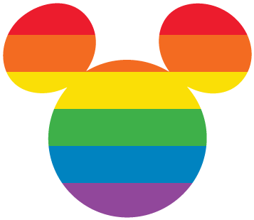 Pride Mickey Mouse Icon PNG image