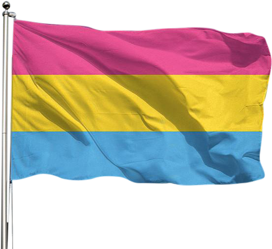 Pride Pansexual Flag Waving PNG image