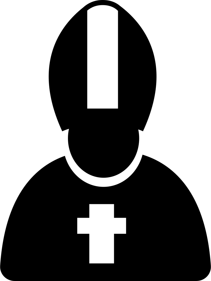 Priest Icon Silhouette PNG image