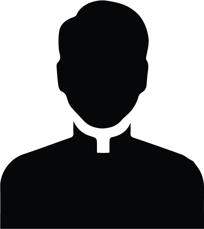 Priest Silhouette Profile PNG image