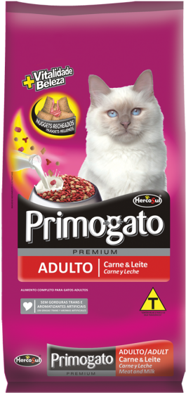 Primogato Adult Cat Food Meatand Milk PNG image