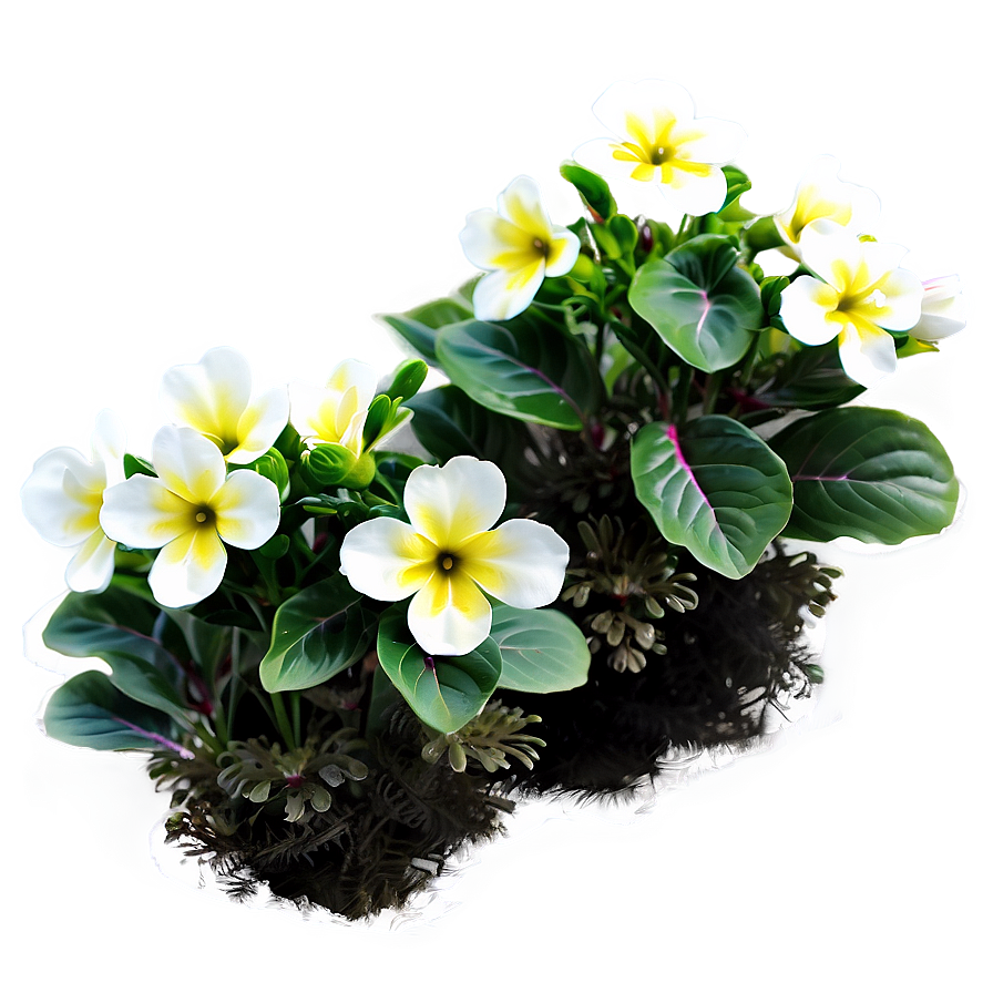 Primrose Flower Bush Png Yua PNG image