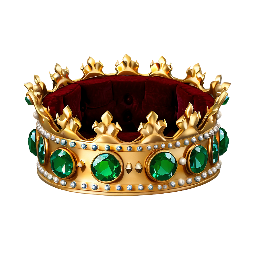 Prince Crown With Emeralds Png 06282024 PNG image