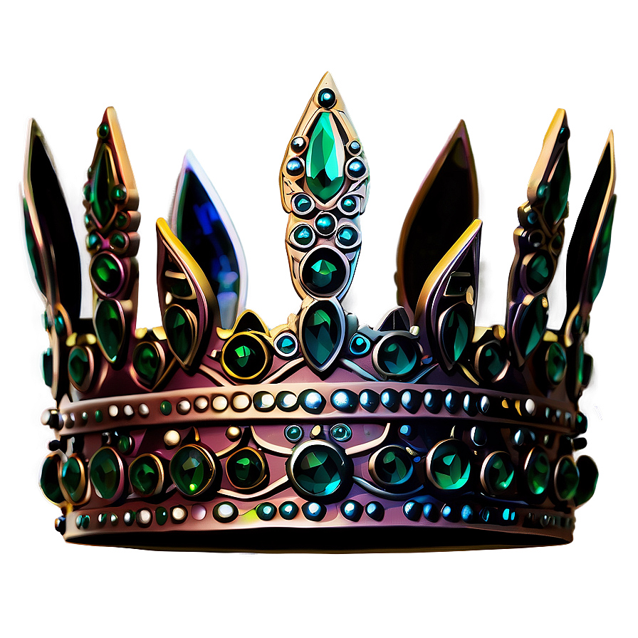 Prince Crown With Emeralds Png Iot3 PNG image