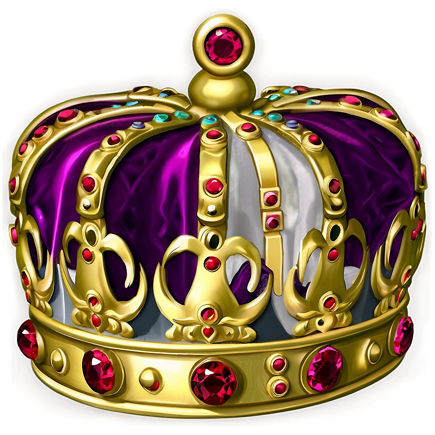 Prince Crown With Rubies Png 06282024 PNG image