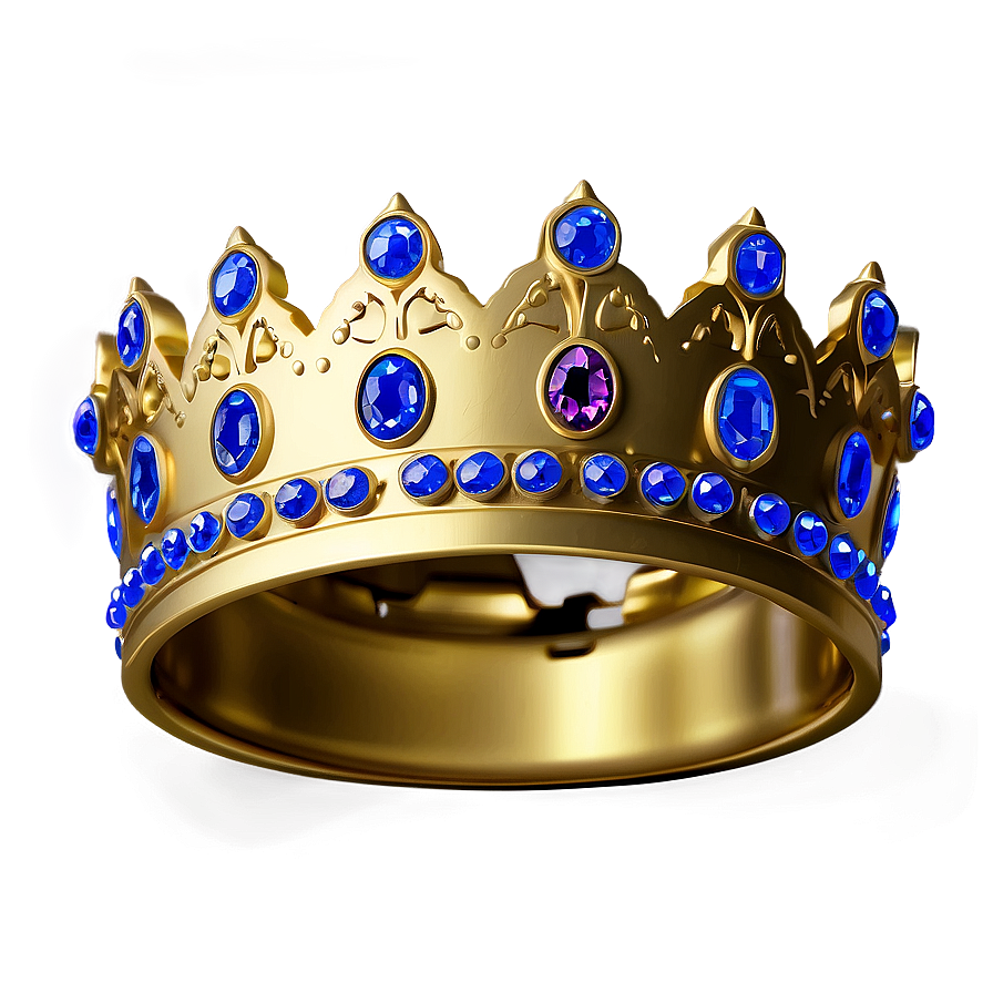 Prince Crown With Sapphires Png 06282024 PNG image