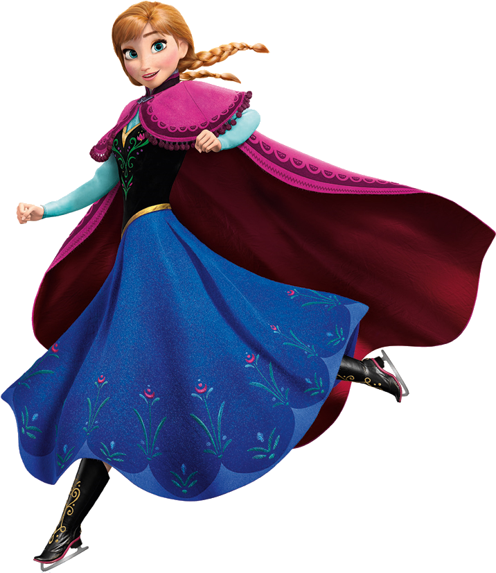 Princess Anna Frozen Pose PNG image