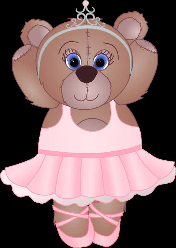 Princess Ballerina Teddy Bear PNG image