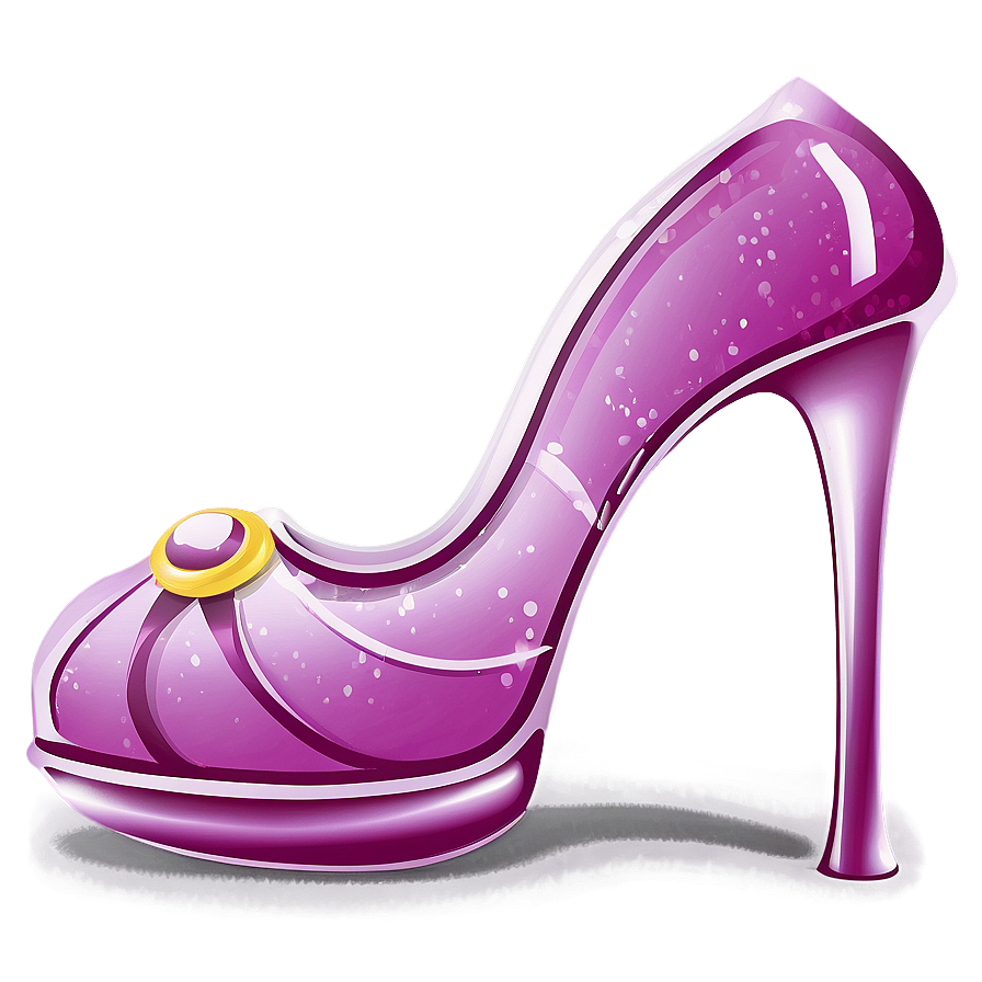 Princess Glass Shoe Artwork Png 11 PNG image