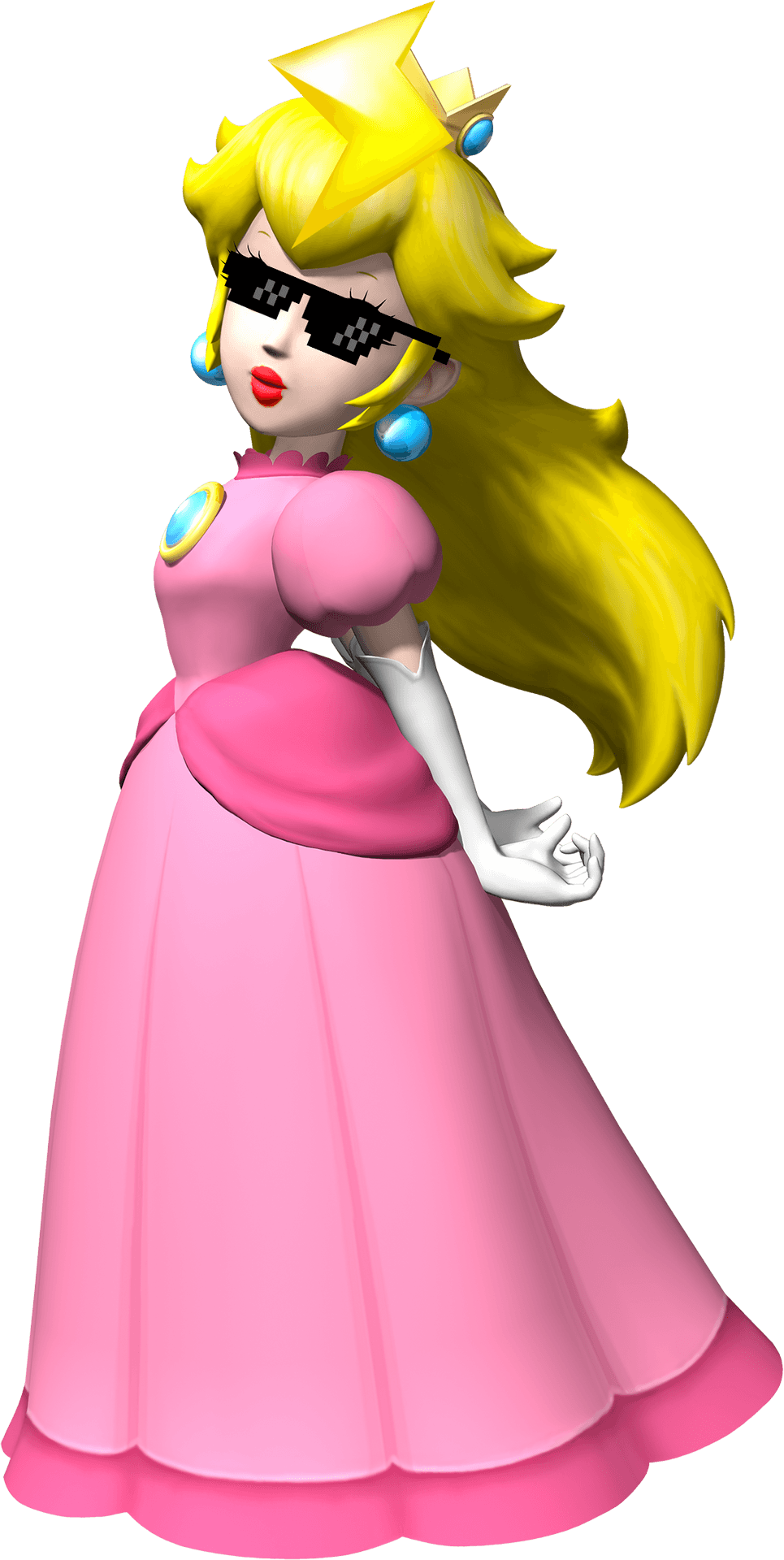 Princess Peach Stylish Pose.png PNG image