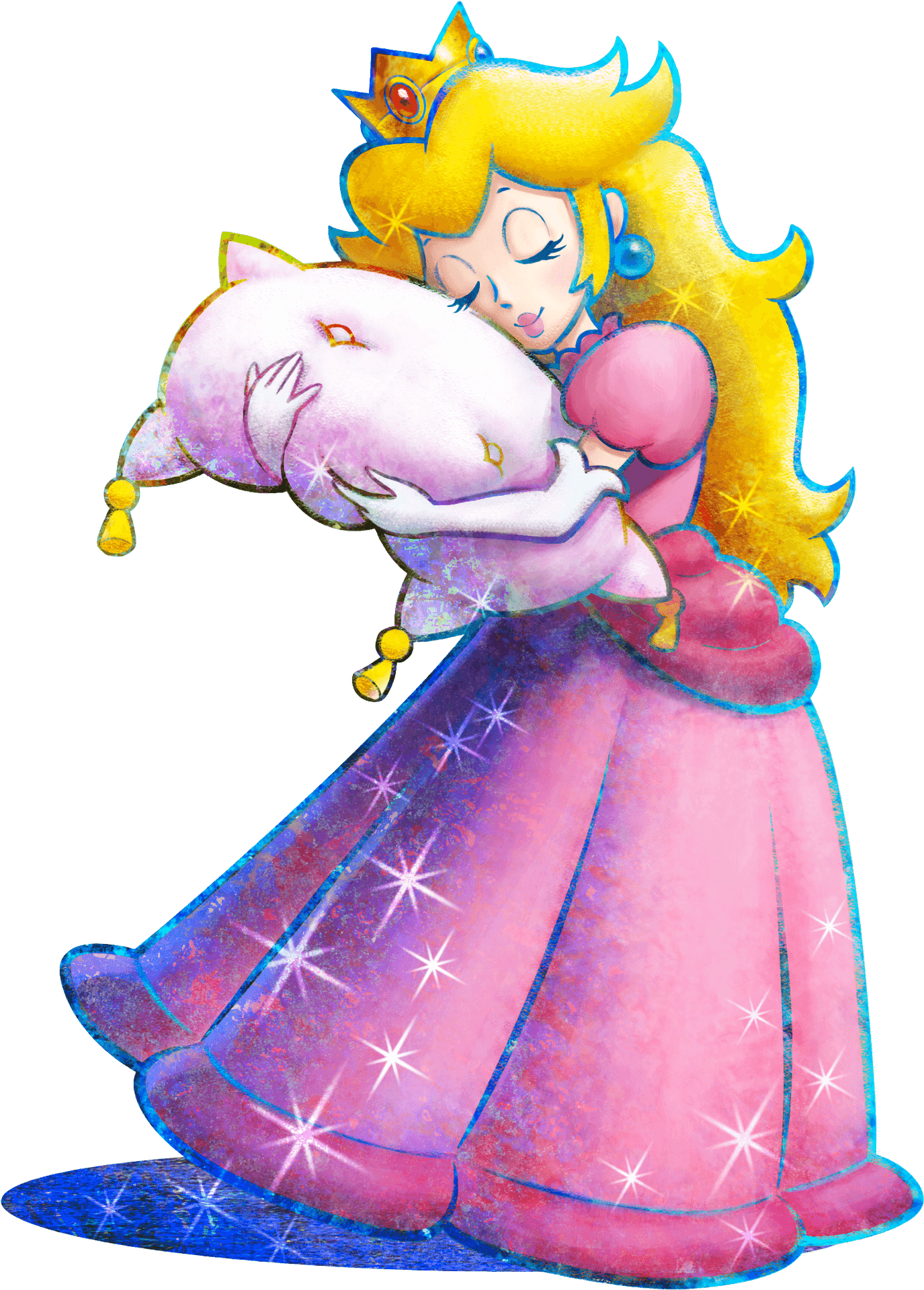 Princess Peachand Star Luma PNG image