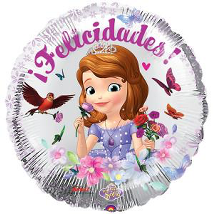 Princess Sofia Celebration Balloon PNG image