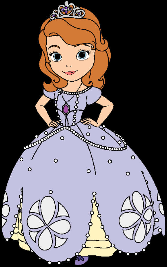Princess Sofia Character Illustration PNG image