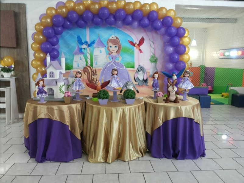 Princess Sofia Theme Party Decoration PNG image