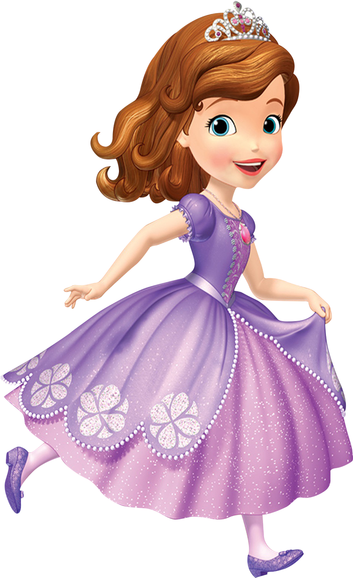 Princess Sofia Twirlingin Purple Dress PNG image