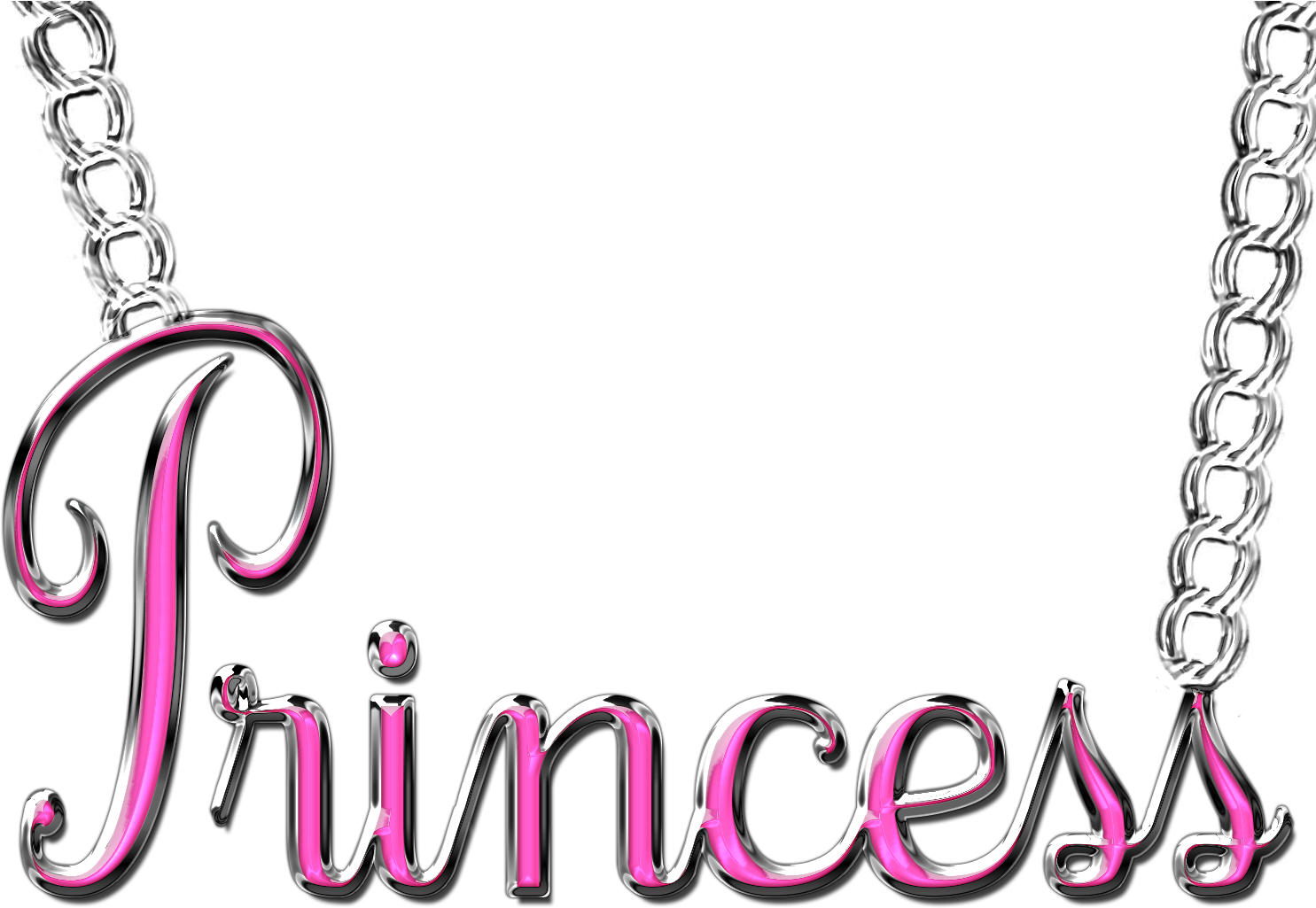 Princess Text Graphic PNG image