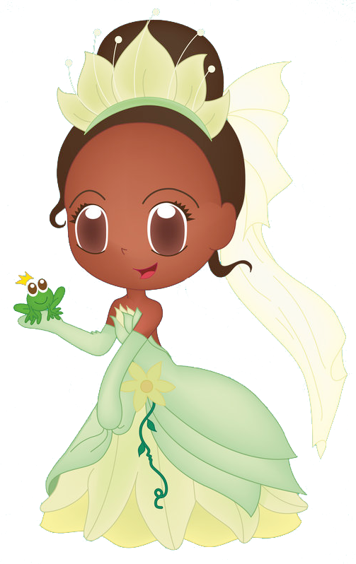 Princess Tianaand Frog Friend.png PNG image