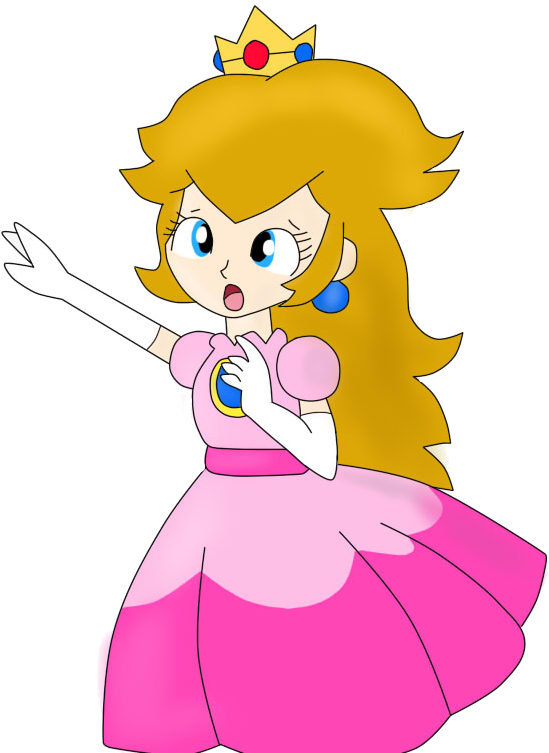 Princessin Pink Gown Illustration PNG image