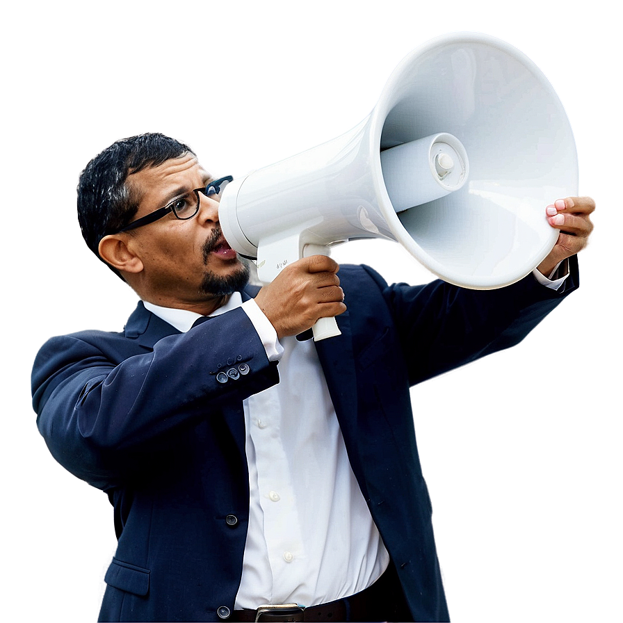 Principal With Megaphone Png Trf PNG image