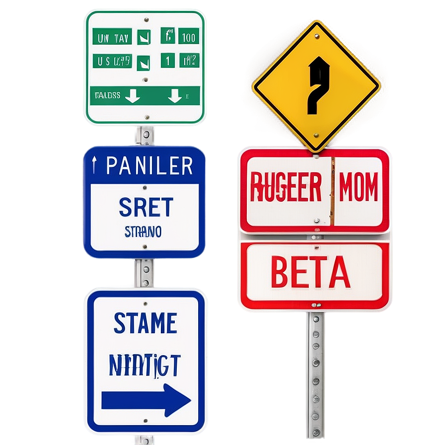 Printable Street Signs Png Frh PNG image