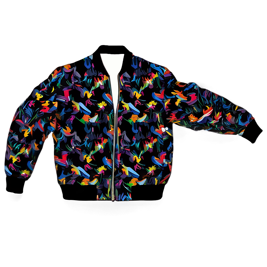 Printed Bomber Jacket Unique Png Hkp PNG image