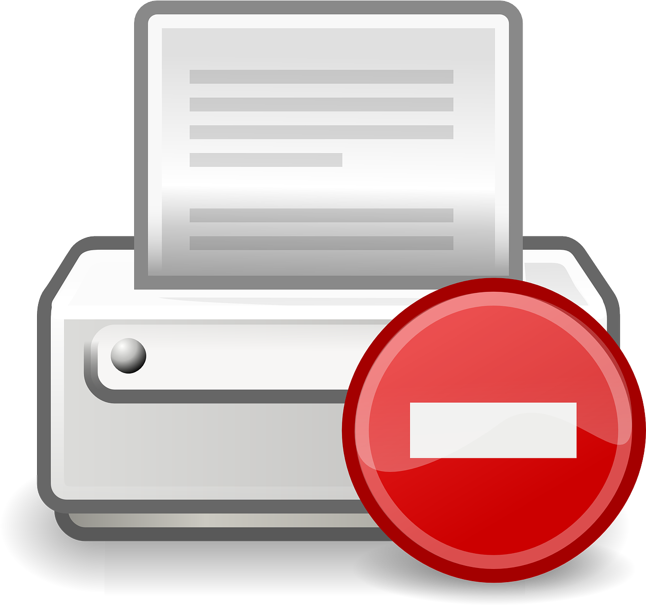 Printer Error Icon PNG image