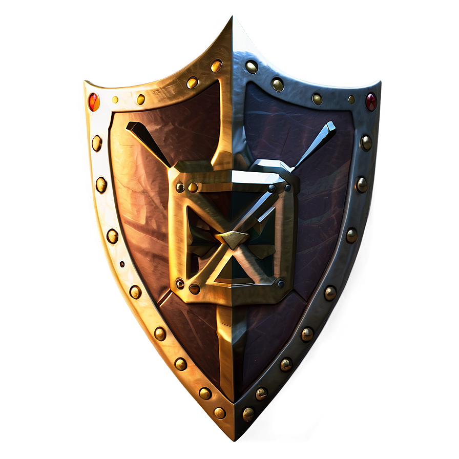 Pristine Gold Shield Png Apa95 PNG image