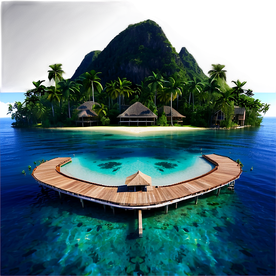 Private Island Paradise Png Tqp1 PNG image