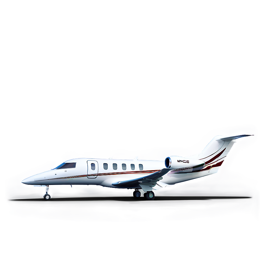 Private Jet On Runway Png 06122024 PNG image