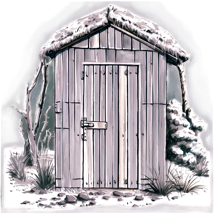 Private Outdoor Outhouse Png 12 PNG image