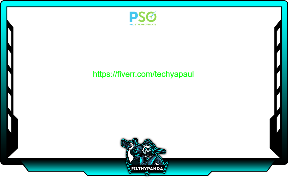 Pro Stream Overlay_ Gaming Webcam Frame PNG image