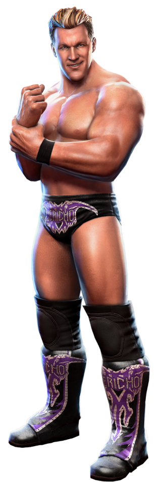 Pro Wrestler_ Posing_in_ Ring_ Attire PNG image