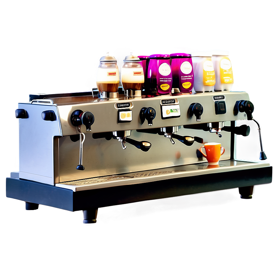 Professional Barista Coffee Machine Png Ggf PNG image