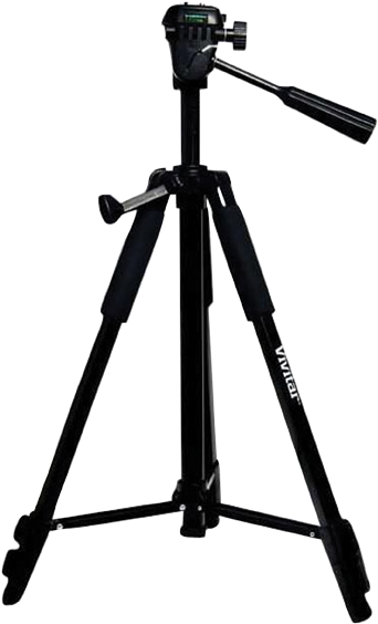 Professional Black Camera Tripod PNG image