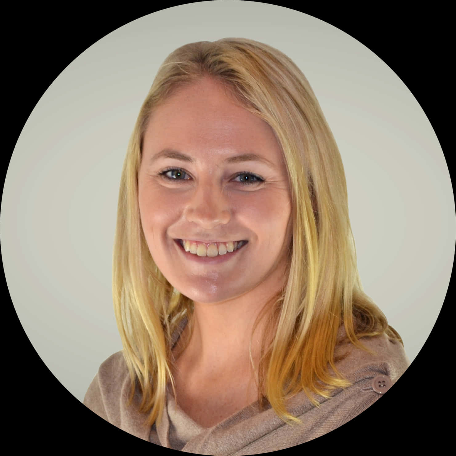 Professional Blonde Woman Smiling PNG image